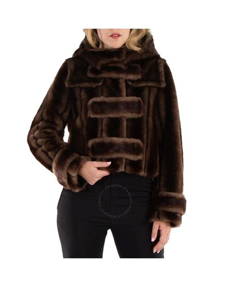 burberry faux fur jacket